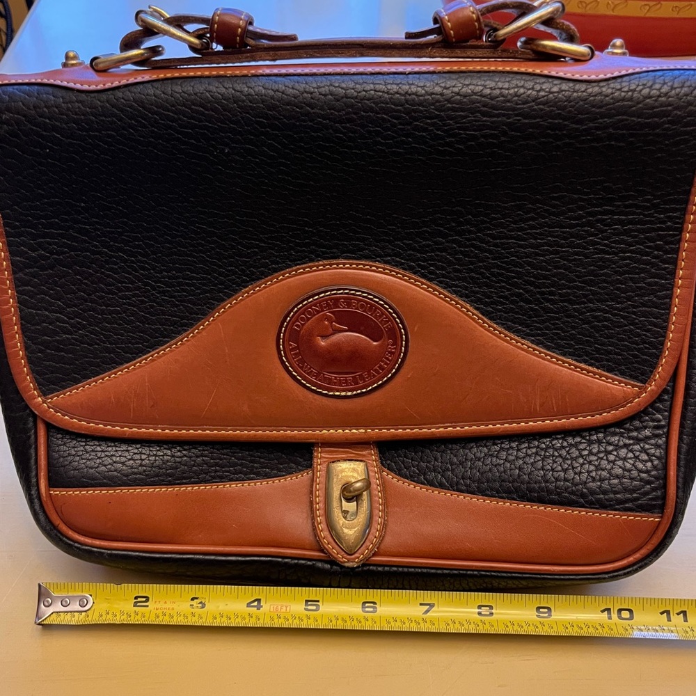 DOONEY & BOURKE Vintage Blue and Leather Shoulder Bag Purse - Picture 16 of 16